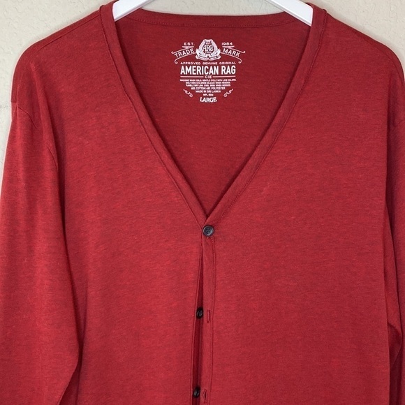 Men’s American Rag Lightweight Cardigan Sweater Size Large - Picture 2 of 13